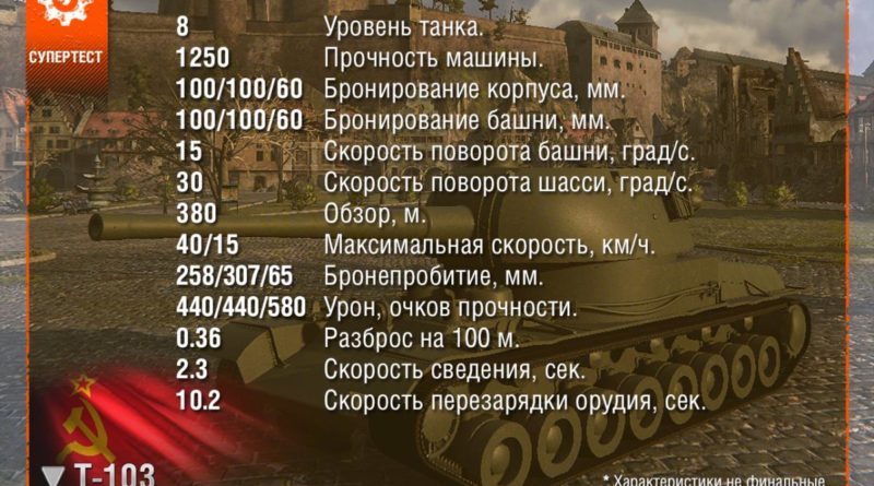 Т-103: Новая советская ПТ-САУ 8-го уровня